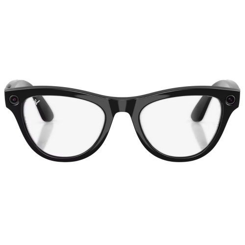 Умные очки Ray-Ban Meta* Skyler Gen 2 Shiny Black, Прозрачные линзы для компьютера Clear Blue-Violet (RW4014)